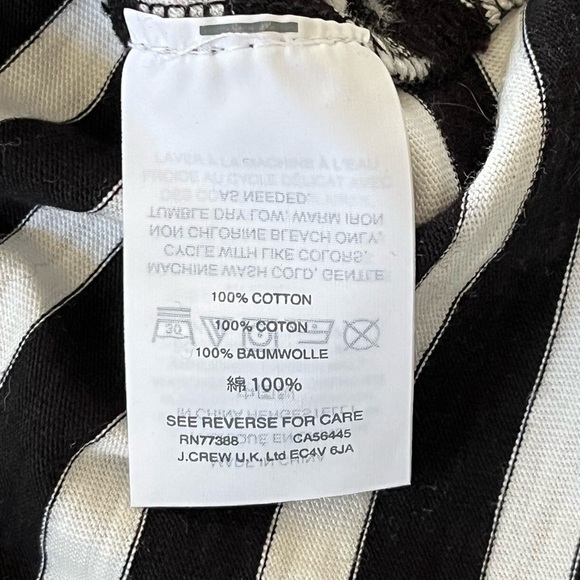 J. Crew  Women’s Classic Mariner Cloth Boatneck T-shirt 3/4 Sleeve Stripe Sz S - Picture 12 of 15